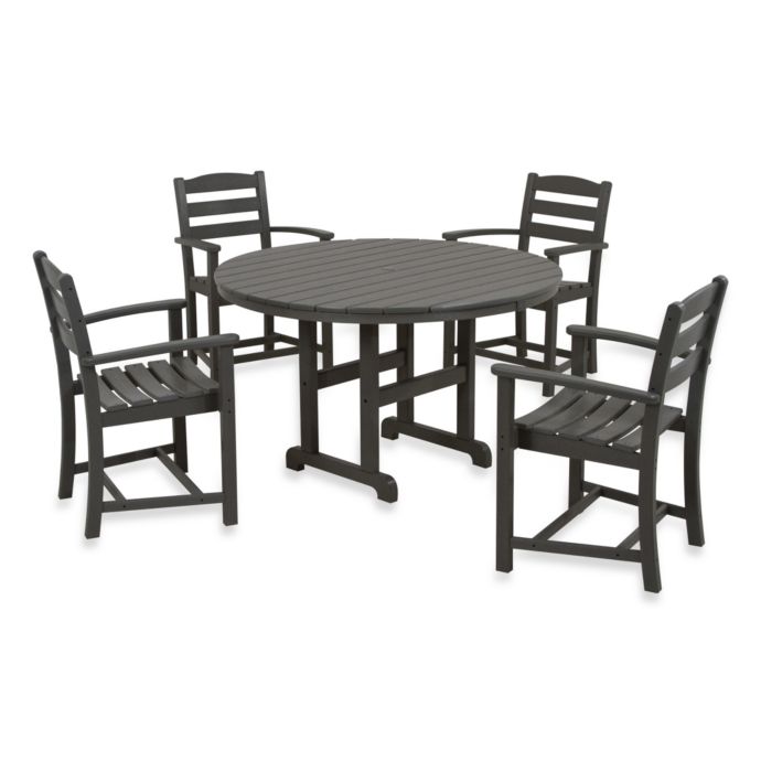 POLYWOOD® La Casa 5Piece Outdoor Dining Table Set Bed Bath & Beyond