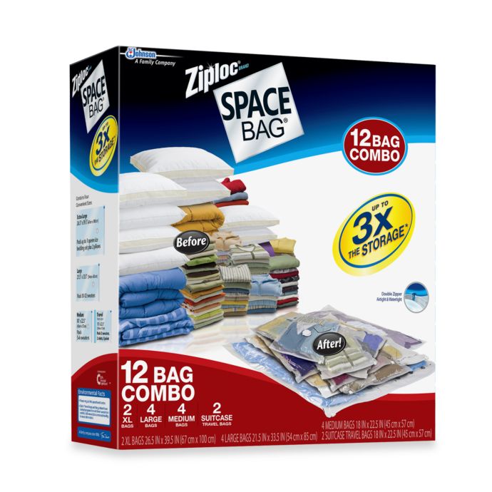Ziploc® Space Bag® Super 12-Piece Combo Set | Bed Bath ...