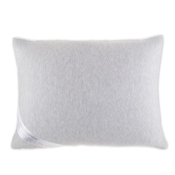 Brookstone Biosense Charcoal Infused Pillow In White Bed Bath