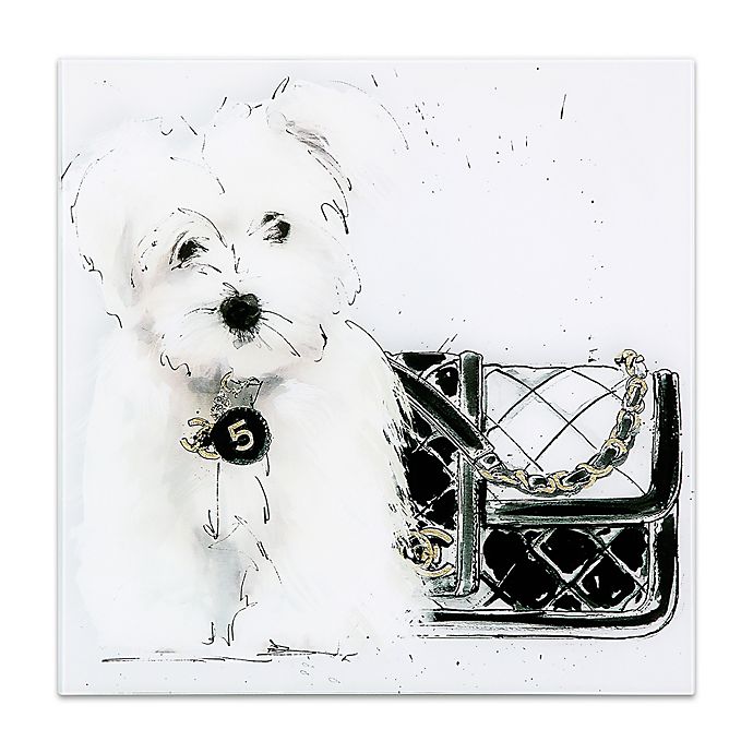 Black and White Dog Canvas Wall Art Bed Bath & Beyond