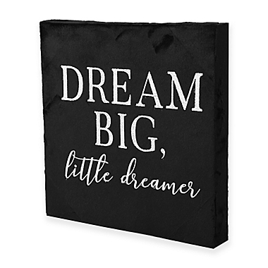 Marmalade&trade; &quot;Dream Big Lil Dreamer&quot; 12-Inch x 12-Inch Wall Art in Dark Grey/Black. View a larger version of this product image.
