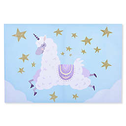 Marmalade™ Unicorn Llama 16-Inch x 24-Inch Framed Canvas Wall Art