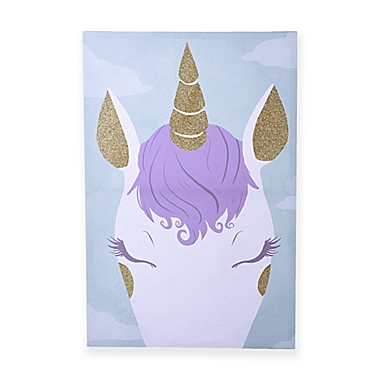 Marmalade&trade; Unicorn Lashes 16-Inch x 24-Inch Wrapped Canvas Wall Art. View a larger version of this product image.