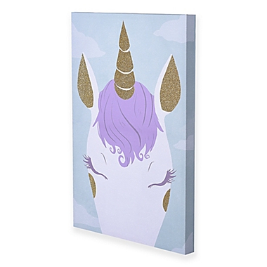 Marmalade&trade; Unicorn Lashes 16-Inch x 24-Inch Wrapped Canvas Wall Art. View a larger version of this product image.