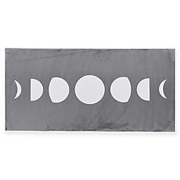 Marmalade™ Moon Phases 40-Inch x 20-Inch Embroidered Velvet Wall Art in Dark Grey/Black