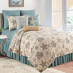 C & F Home Amber Sands Reversible Quilt Set in Tan