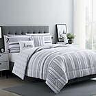 Alternate image 0 for VCNY Home Farmhouse Princeton Reversible 5-Piece Full/Queen Comforter Set in White/Grey