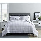 Alternate image 2 for VCNY Home Farmhouse Princeton Reversible 5-Piece Full/Queen Comforter Set in White/Grey