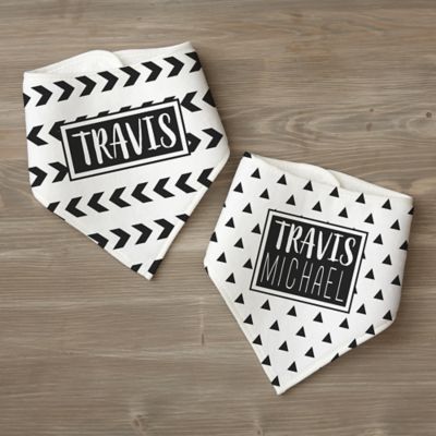 white bandana bibs