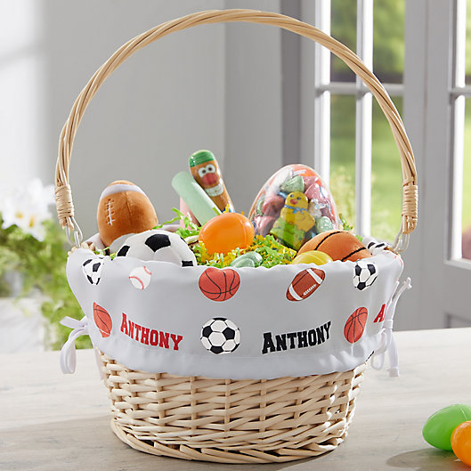 Alternate image 1 for All About Sports Personalized Easter Basket