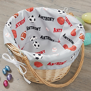 All About Sports Personalized Easter Basket. View a larger version of this product image.