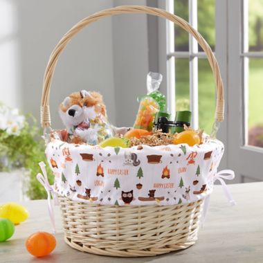 Woodland Adventure Personalized Easter Basket. View a larger version of this product image.