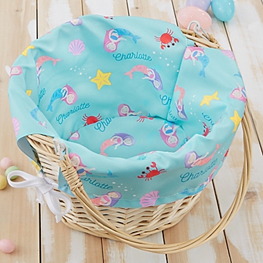 Mermaid Adventure Personalized Easter Basket. View a larger version of this product image.
