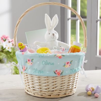Floral Baby Personalized Easter Basket