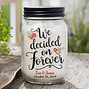 Forever...Personalized Farmhouse Candle Jar
