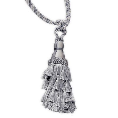 X1 ART N00654 Details about   BRUSHED SILVER BALL MOULD CURTAIN TIEBACK OFF WHITE 