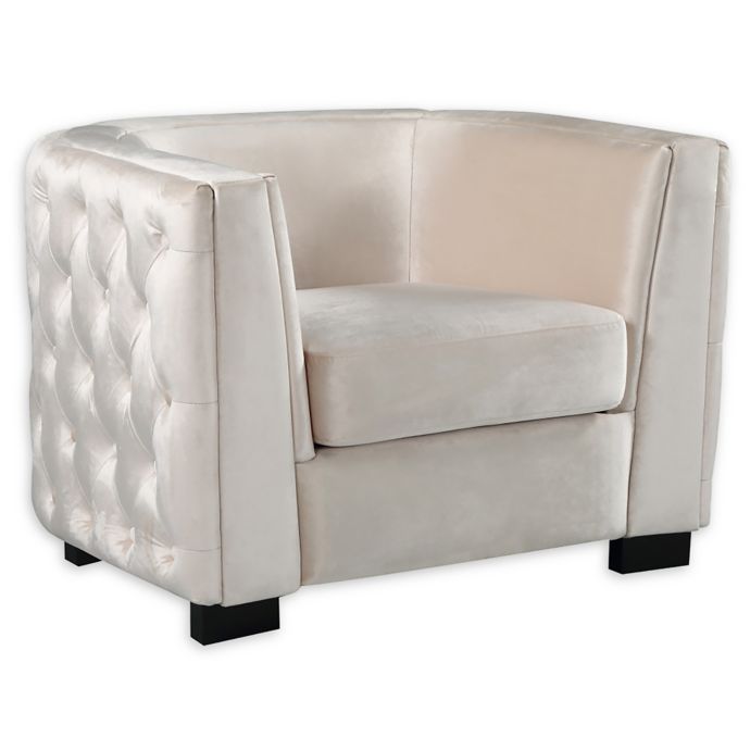 Chic Home Garibaldi Velvet Club Chair Bed Bath Beyond