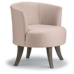 Best Xpress® Steffan Swivel Barrel Chair in Rose