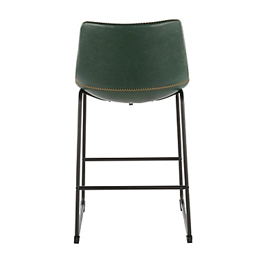 LumiSource&reg; Duke Counter Stools in Green (Set of 2). View a larger version of this product image.