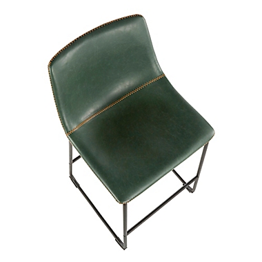 LumiSource&reg; Duke Counter Stools in Green (Set of 2). View a larger version of this product image.
