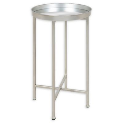 silver tray table