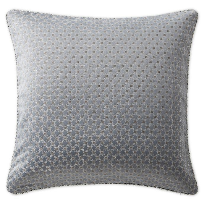 Waterford Baylen European Pillow Sham In Dusty Blue Bed Bath