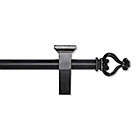Alternate image 2 for Cambria&reg; Farmhouse 96-Inch Single Rod with Sconce in Black