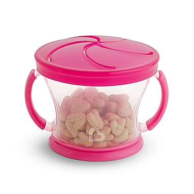 Munchkin&reg; Snack Catcher&reg; 9 oz. Snack Containers in Pink/Purple (Set of 2). View a larger version of this product image.