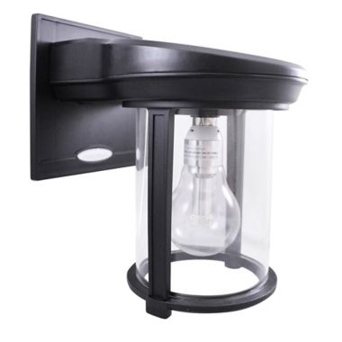 Gama Sonic Outdoor Solar Powered Outdoor Wall Sconce in Black | Bed Bath &  Beyond