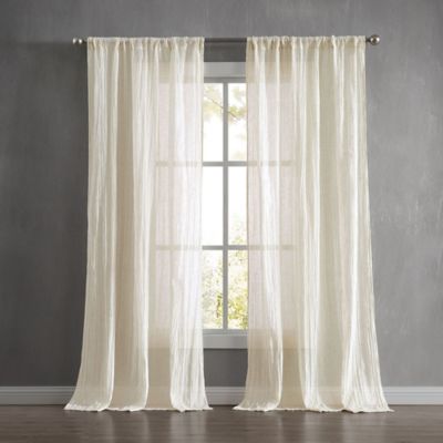 French Connection Charter Crushed 2-Pack Rod Pocket Window Curtain