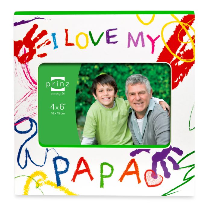 Prinz Made With Love I Love My Papa Wood Photo Frame Bed - 