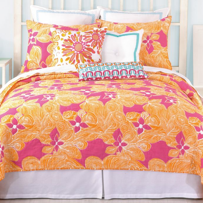 Trina Turk Floral Reversible Coverlet Bed Bath Beyond