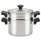 Alternate image 0 for Farberware&reg; Classic Traditions 3 qt. Stainless Steel Covered Sauce Pot and Steamer Insert