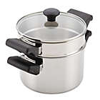 Alternate image 4 for Farberware&reg; Classic Traditions 3 qt. Stainless Steel Covered Sauce Pot and Steamer Insert