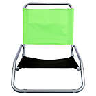Alternate image 1 for Astella Oasis Cabana Foldable Steel Sling Chair in Green/Black