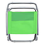 Alternate image 4 for Astella Oasis Cabana Foldable Steel Sling Chair in Green/Black