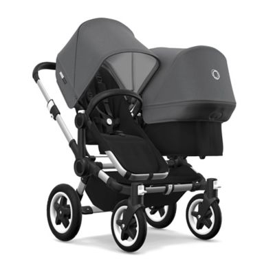 bugaboo donkey2 duo complete extension seat set in grey melange