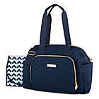 Alternate image 1 for Fisher-Price&reg; Quilted Tote Diaper Bag in Navy