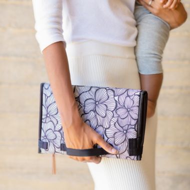Petunia Pickle Bottom&reg; Nimble Diaper Clutch in Bordeaux. View a larger version of this product image.