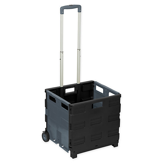 Alternate image 1 for Folding Crate Cart in Grey