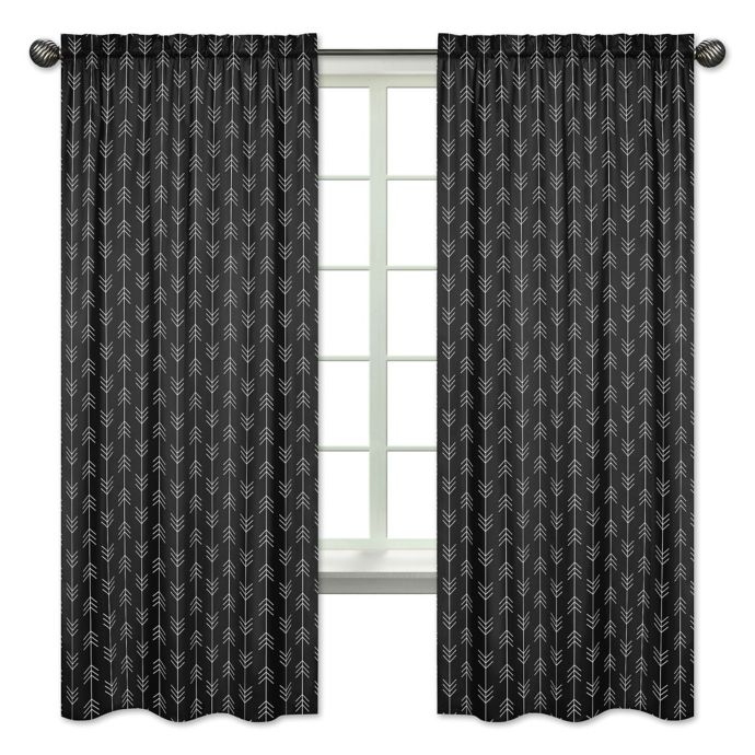 Sweet Jojo Designs Rustic Patch Arrow Window Curtain Panels In