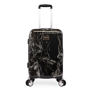 Bebe Reyna 21-Inch Hardside Spinner Carry On Luggage in Black Marble. View a larger version of this product image.