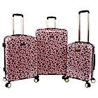 Alternate image 0 for Juicy Couture&reg; Jane 3-Piece Hardside Spinner Luggage Set in Pink Leopard