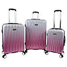 Alternate image 0 for Juicy Couture&reg; Lindsay 3-Piece Hardside Spinner Luggage Set in Fuchsia/Silver