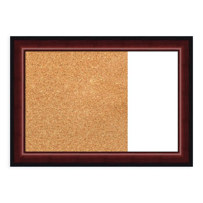 Amanti Art Cambridge Mahogany 32Inch x 22Inch Framed Cork and Dry