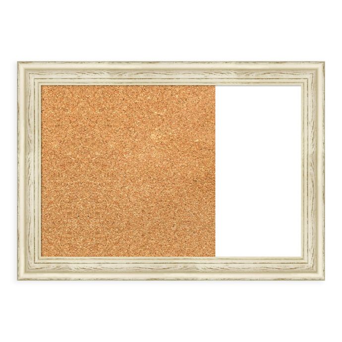 Amanti Art Country White Wash 31 Inch X 22 Inch Framed Cork And