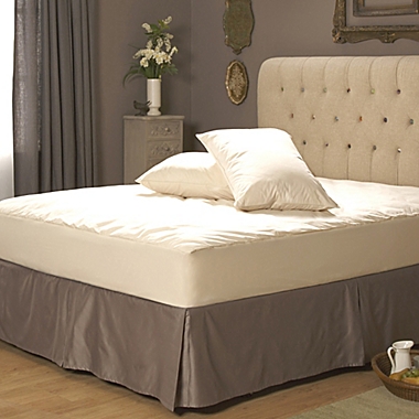 AllerEase&reg; Naturals Organic Cotton Queen Top Cover Mattress Pad. View a larger version of this product image.