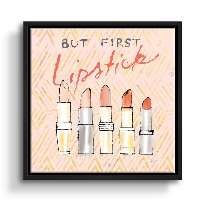 Artwall Geo Beauty Sass Ii Lipstick First Framed Canvas Wall Art Bed Bath Beyond