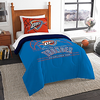 NBA Oklahoma City Thunder Reverse Slam Twin Comforter Set. View a larger version of this product image.