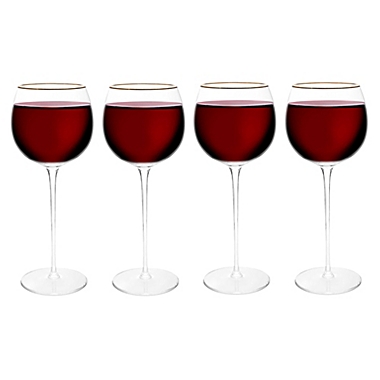 Olivia &amp; Oliver&trade; Madison Gold Red Wine Glasses (Set of 4). View a larger version of this product image.